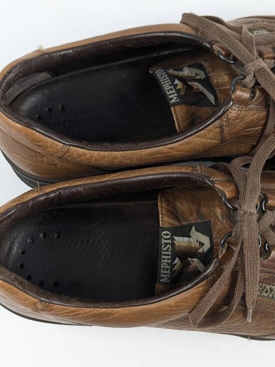 Mephisto Mens Shoes Size 12 Match Brown Leather main image 4